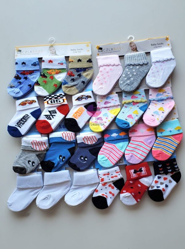 click for more Baby Socks 3 Pairs set.